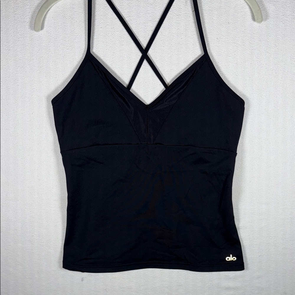 ALO Yoga Black V-Neck Tank